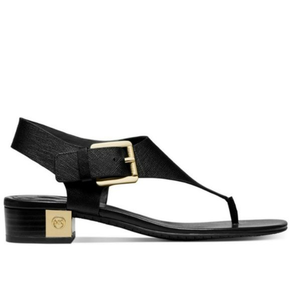 Michael Kors London Thong Block Heel Sandals - Picture 3 of 6